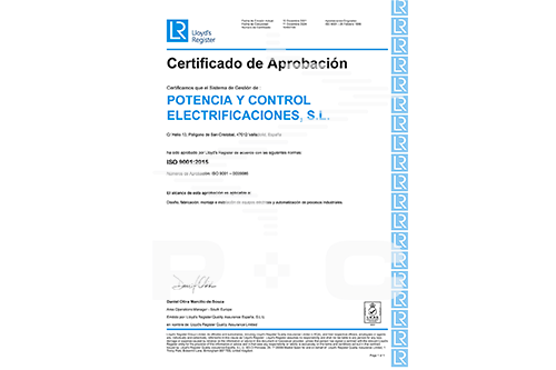 Certificado ISO9001:2008